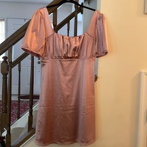 H&M Satin Pink Mini Dress